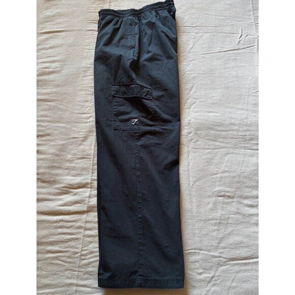Gymshark Pants - Gymshark Black Cotton Cargo Pants